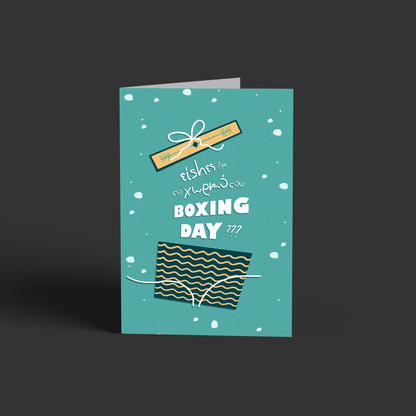 είshες τζαι στο χωρκό σου Boxing Day?