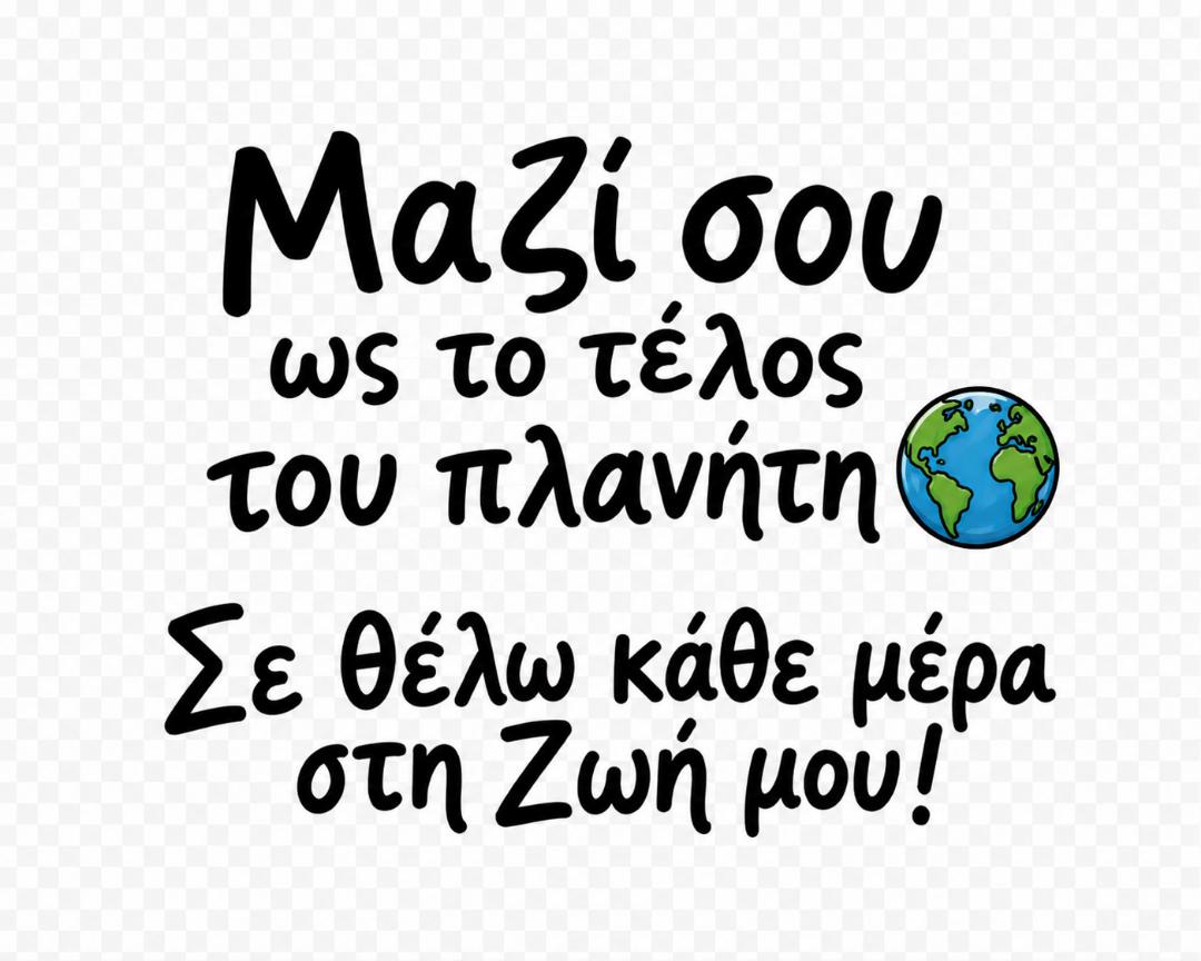 Σε θέλω κάθε μέρα στη Ζωή μου!