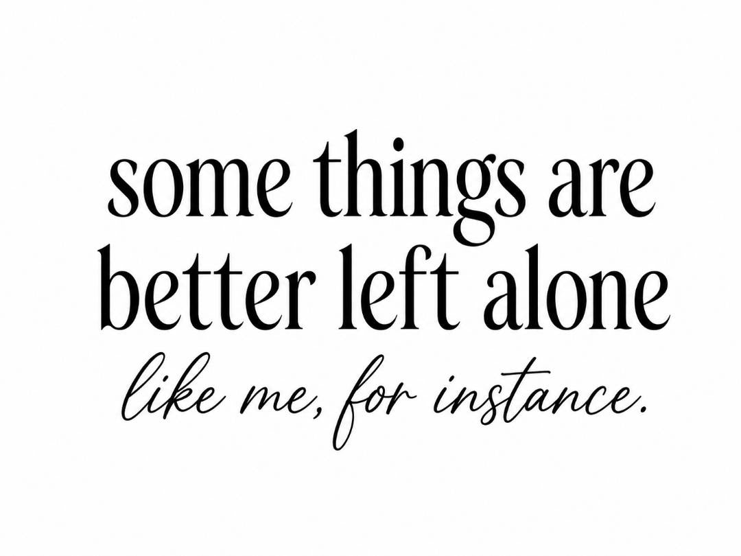 Some things...